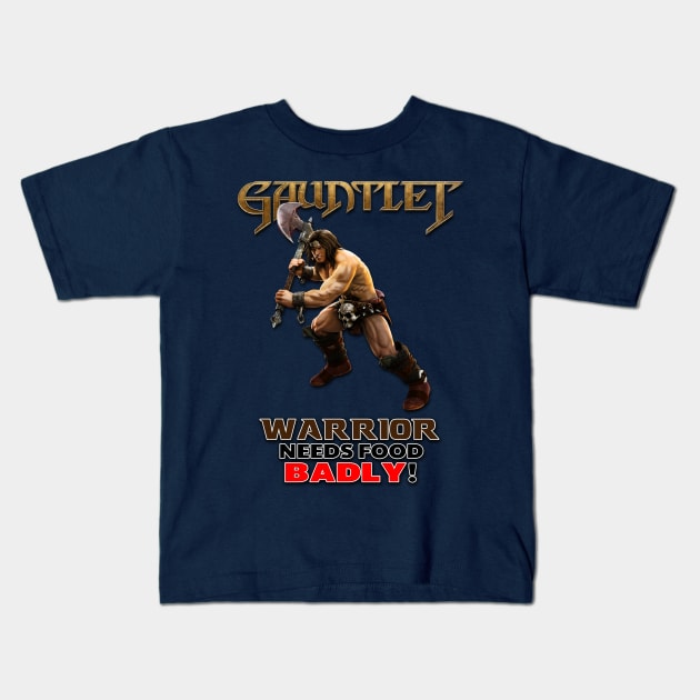 Gauntlet Warrior - New Kids T-Shirt by BigOrangeShirtShop